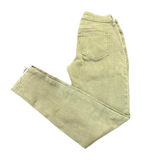 Old Navy Women's Rockstar Super Skinny Jeans Stretch Raw Hem Light Green Size 0P - Picture 12 of 14